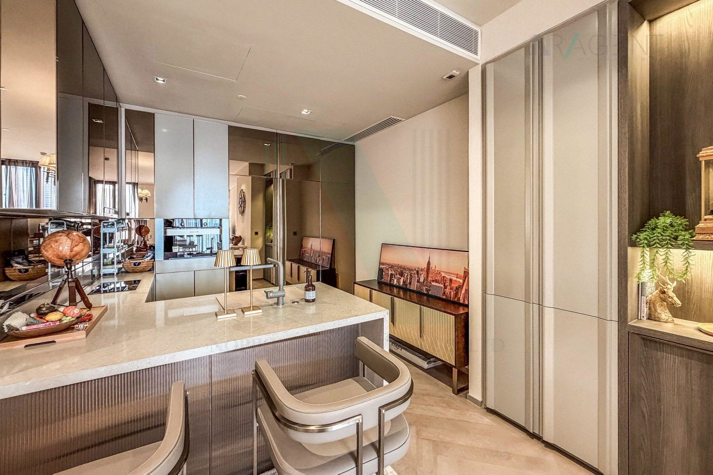 รูป 🔺 ให้เช่าคอนโด เดอะ รีเซิร์ฟ สาทร อาคาร 1 ชั้น 21 2 ห้องนอน ขนาด 114 ตรม ใกล้ BTS ศาลาแดง - รูปที่ 7/8