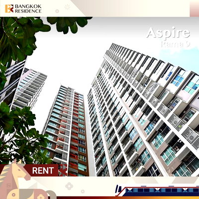 Condos for rent :  Aspire Rama 9 💛Beautiful unit, great value ⭐ Near MRT Rama 9 