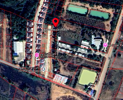 ที่ดิน สระแก้ว : ขายที่ดินเปล่า ทำเลดี ล้อมรอบหมู่บ้านจัดสรร-สระแก้ว