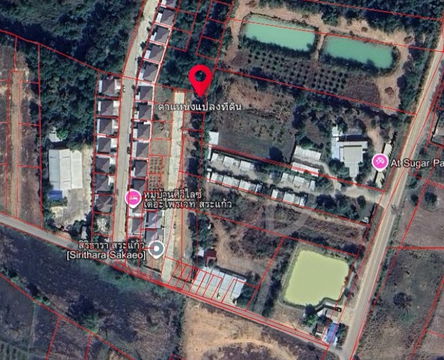 ขายที่ดินเปล่า ทำเลดี ล้อมรอบหมู่บ้านจัดสรร-สระแก้ว