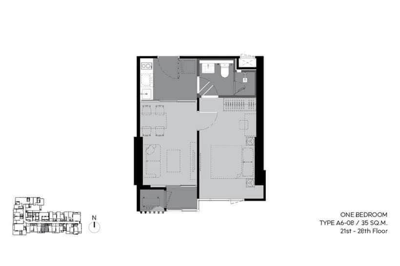 รูป คอนโด 1-ห้องนอน ที่ ริธึ่ม เอกมัย เอสเตท ใกล้ BTS ทองหล่อ (ID 2616114) - รูปที่ 9/14