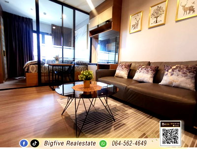 Condos for sale : A69-009 Bargain! Beautiful Corner Condo Unit at THE POLITAN RIVE, Riverside & MRT Phra Nangklao Station. Ready to move in! ✨
