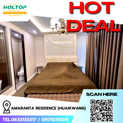 Condos for rent : #R9210 🎉 060269 Condo for rent: Amaranta Residence (Huaikwang)