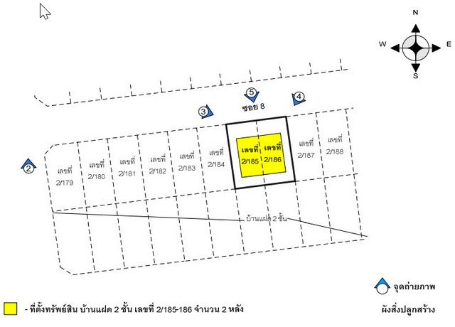 รูป K01980 ขายบ้านแฝด ม.เคหะเอื้ออาทร(วังขนาย) ตำบลวังขนาย อำเภอท่าม่วง กาญจนบุรี - รูปที่ 3/8