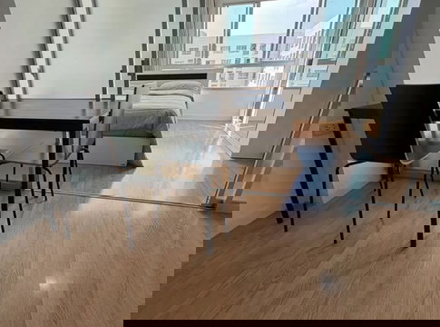 คอนโด ลุมพินี เพลส พระราม 8  ตึกB ชั้น12 แบบ 1 ห้องนอน 35 ตรม. ของครบ เพียง 10,000 บาท เท่านั้น