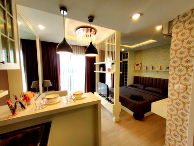 Condos for rent Nong Mon Market : The patio condo bangsaen studio For Rent