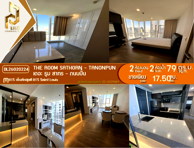 คอนโด BTS เซนต์หลุยส์ : DL26020224 ขายคอนโด เดอะ รูม สาทร - ถนนปั้น (The Room Sathorn - TanonPun) ใกล้ BTS เซ็นต์หลุยส์ พร้อมเข้าอยู่ โทรด่วน 0614453194 LineID @162cjixi