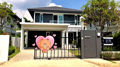 บ้านเดี่ยว วิทยาลัยเทคนิคมีนบุรี : ขายบ้านเดี่ยว 2 ชั้น หมู่บ้านมัณฑนา ศรีนครินทร์-ร่มเกล้า 