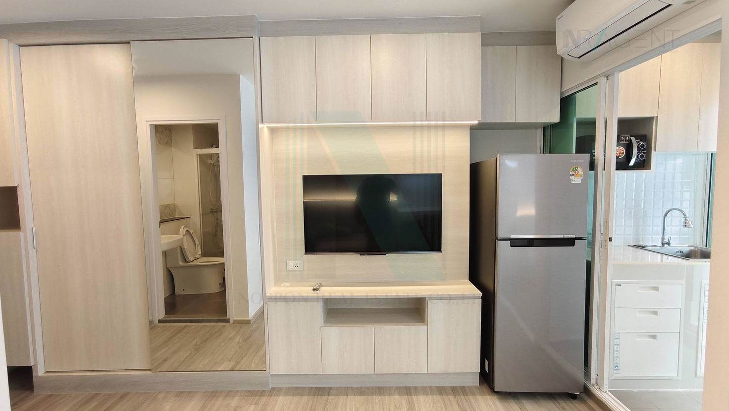 รูป 🚩 ให้เช่าคอนโด รีเจ้นท์ โฮม บางนา อาคาร A ชั้น 9 1 ห้องนอน ขนาด 28 ตรม ใกล้ BTS บางนา - รูปที่ 2/8