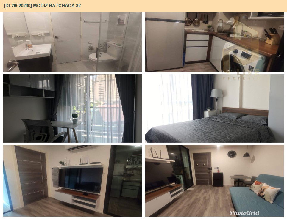 รูป DL26020230 ให้เช่าคอนโด โมดิช รัชดา 32 (Modiz Ratchada 32) ใกล้ BTS ห้าแยกลาดพร้าว พร้อมเข้าอยู่ โทรด่วน 0800343450 LineID @655ebbvc - รูปที่ 10/10