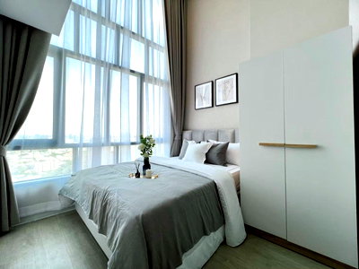 คอนโดให้เช่า : 🔥 ด่วน! ห้องสวยจริง พร้อมอยู่ 📍 Metro Sky Prachachuen Duplex 2 ชั้น | ห้องมุม | เพดานสูง | วิวโล่ง