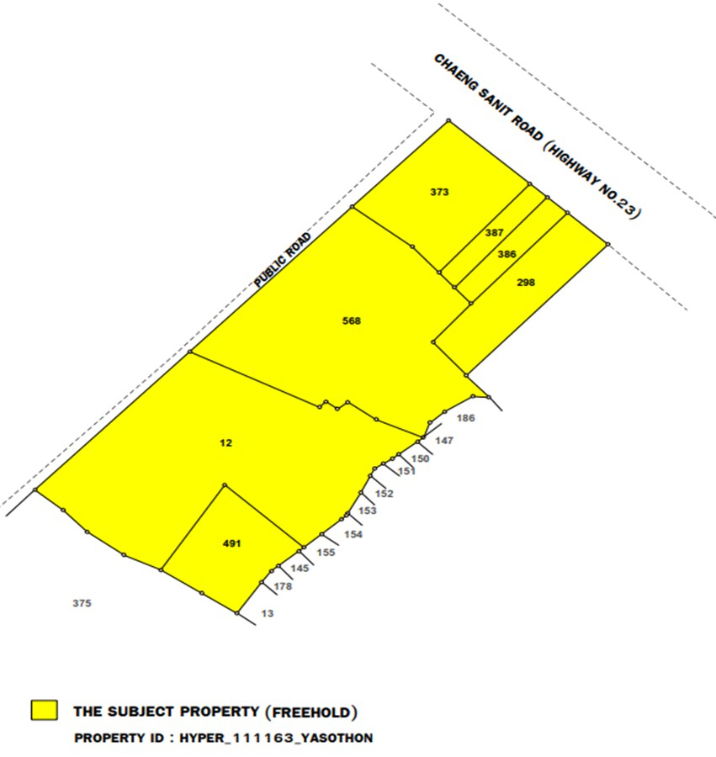 รูป ขายด่วนที่ดินและสิ่งปลูกสร้างอาคาร (บิ๊กซี ยโสธร) 29-3-80 ไร่ - รูปที่ 2/3