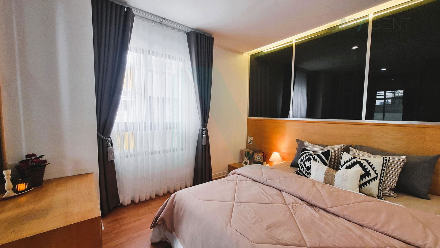 รูป ให้เช่าคอนโด ลุมพินี วิลล์ สุขุมวิท 77 อาคาร B ชั้น 8 1 ห้องนอน ขนาด 48 ตรม ใกล้ BTS อ่อนนุช - รูปที่ 3/8