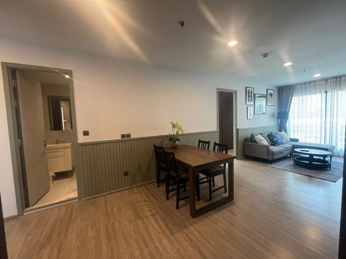 For rent : Rhythm Ekkamai Estate, 2 bedrooms, 2 bathrooms, Size 80 Sq.m, Ready to Move in.