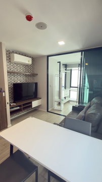 T302 ให้เช่าคอนโด Atmoz Lardprao71 (แอทโมซ ลาดพร้าว71) ทำเลดี ห้องมุม มีWalk-in Closet ห้องสวย เฟอร์ครบ มีเครื่องซักผ้า
