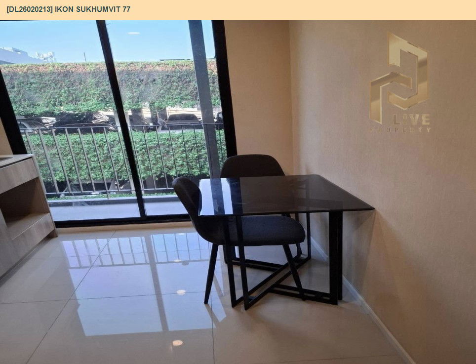 รูป DL26020213 ให้เช่าคอนโด ไอคอน สุขุมวิท 77 (IKON Sukhumvit 77) ใกล้ BTS อ่อนนุช พร้อมเข้าอยู่ โทรด่วน 0614453194 LineID @162cjixi - รูปที่ 4/8