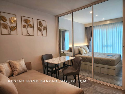 ND0020     ห้องใหม่ให้เช่า  Regent Home Bangna ห้องแต่งสวย วิวดี เฟอร์ครบ 