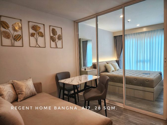 ND0020     ห้องใหม่ให้เช่า  Regent Home Bangna ห้องแต่งสวย วิวดี เฟอร์ครบ 