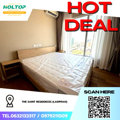 Condos for rent : #Z4495💥 070269 🔥Condo for Rent: The Saint Residences (Ladprao)