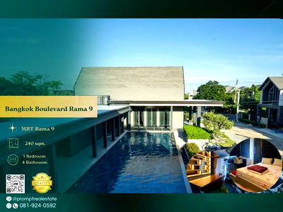 Houses for rent ม.นานาชาติแสตมฟอร์ด : AB05936 - Bangkok Boulevard Rama 9