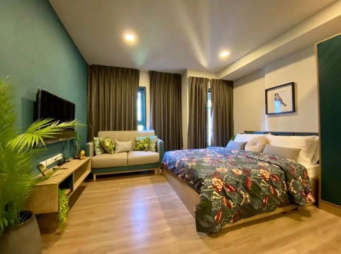 The Base Sukhumvit 50 For Rent 13,500 THB/month | Fully Furnished Studio | Resort-Style Condo | Near BTS Onnut