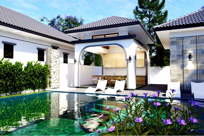 บ้านเดี่ยว เมืองกระบี่ กระบี่ : [920281017-16] Pool villa for sale in Saithai area
