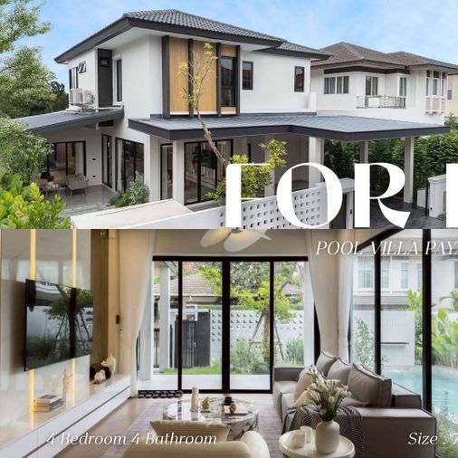  Infinite NINE Pool Villa Payap 2-story Modern Luxury Pool Villa, newly renovated.