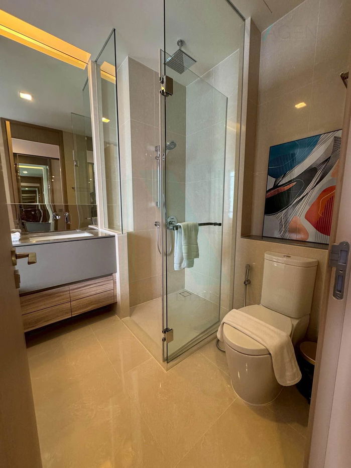 รูป 🎉 ให้เช่าคอนโด ดิ เอส อโศก อาคาร 1 ชั้น 30 1 ห้องนอน ขนาด 49 ตรม ใกล้ โรงเรียนวัฒนาวิทยาลัย - รูปที่ 8/8