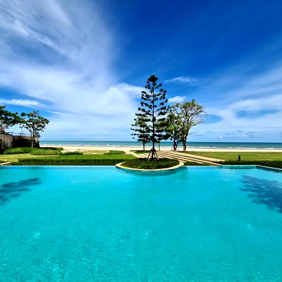 ขายบ้านเดี่ยว : บ้านชะอำริมทะเล 3ห้องนอน 4 ห้องน้ำ มีห้องแม่บ้าน ขายถูก 31.5 ล้านบาท Line ID:Pompaduar