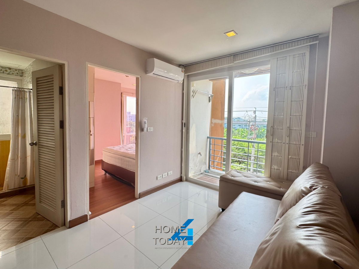 รูป ✨ ให้เช่าคอนโด Airlink Residence ห้องมุม วิวสนามบิน พร้อมเข้าอยู่ ✈️🏢 ทำเลดี เดินทางสะดวก ใกล้สนามบินสุวรรณภูมิ และ Airport Rail Link - รูปที่ 4/9