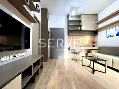 Condos for rent : 1 Bed Large Room High Floor 25+ City View Fully Furnished  Good Location Close To MRT Phra Ram 9  220 m.  @  Ideo Rama 9  Asoke 