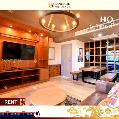 คอนโดให้เช่า :  HQ By Sansiri 💚 Move-in Ready with 5 Appliances 📺 ใกล้ BTS ทองหล่อ 