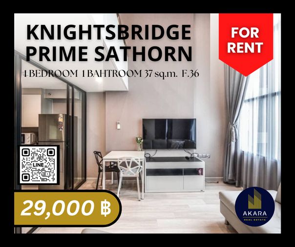 🟨🟨🟦🟦[ ให้เช่า ] Knightsbridge Prime Sathorn รหัส MB102-02U🟦🟦🟨🟨 คลิ๊ก‼️ Akara Real Estate ✅✅✅ "ตอบไว ทันใจ ใส่ใจทุกขั้นตอน"