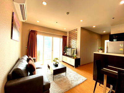 Condos for rent : Condo for rent, 2-bedrooms, 2 bathrooms, size 57 square meters, 15th floor at The Complete Ratchaprarop, near ARL Ratchaprarop.