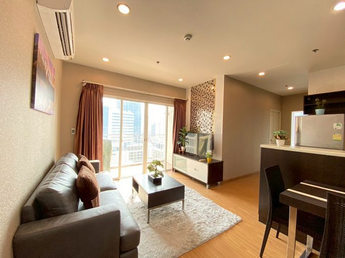 ให้เช่า คอนโด 2-ห้องนอน  2 ห้องน้ำ ขนาด  60 ตารางเมตร ชั้น  15  ที่ เดอะ คอมพลีท ราชปรารภ ใกล้ ARL ราชปรารภ 