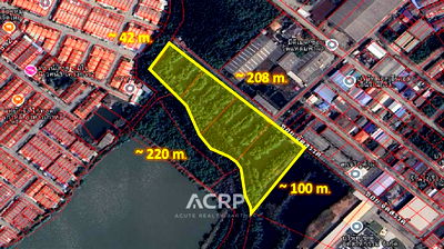 ที่ดิน สมุทรปราการ : ขายที่ดินเปล่าที่ดินสมุทรปราการ เนื้อที่รวม 7-3-36 ไร่ รหัสทรัพย์ 00159287