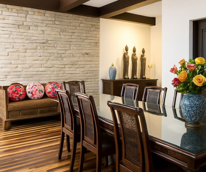 รูป ให้เช่าทาวน์โฮม 4 ชั้น วิวสวน 34 ตร.ว. Garden House Rama 3 บ้านสวยมีสไตล์ ใจกลางเมือง ทำเลพระราม 3  สงบ ร่มรื่น แต่งแบบ Thai Oriental Style - รูปที่ 9/12