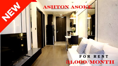 เช่าคอนโด BTS อโศก : 🍀🍀🍀 Exclusive Unit🌹🌹 ให้เช่า 📌 แอชตัน อโศก 🌸 (Line:@rent2022) พร้อมอยู่ ✨ A02278