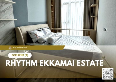 Condos for rent HomePro Rama 9 : For rent 📍 RHYTHM EKKAMAI ESTATE 📍 Near BTS Ekkamai. Fully furnished with appliances.