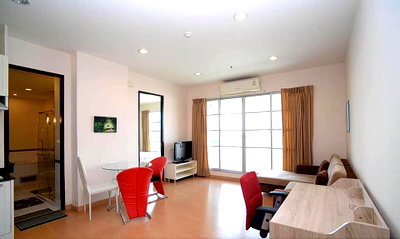 Condos for rent : 1 Bed Large Room High Fl. 25+  City view Fully furnished Good Location Close To BTS Ratchathewi 300 m @  Baan Klang Krung Siam-Pathumwan 