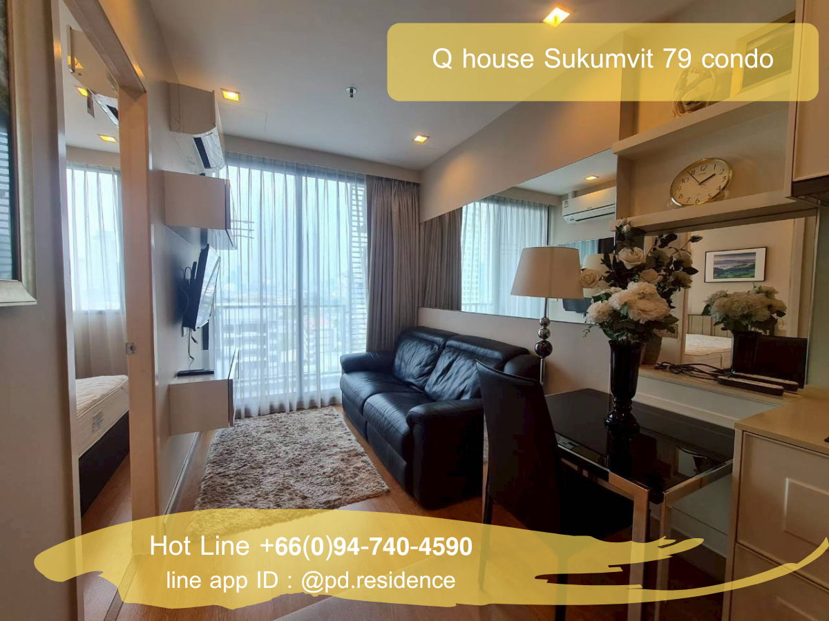 รูป 🅵🅾️🆁 🆁🅴🅽🆃 𝗤 𝗛𝗼𝘂𝘀𝗲 𝗦𝘂𝗸𝗵𝘂𝗺𝘃𝗶𝘁 𝟳𝟵 1 ห้องนอน 1 ห้องน้ำ  ขนาด 30 ตร.ม. 16,500 บาท / เดือน - รูปที่ 1/11