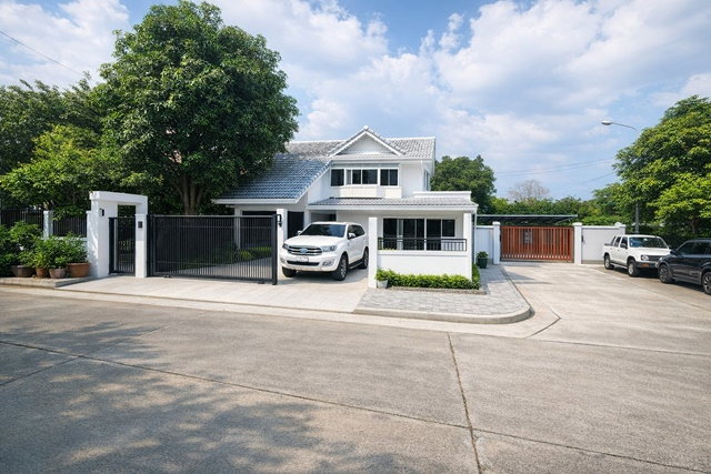 รูป ให้เช่าบ้านเดี่ยว 2 ชั้น หัวมุม 3-4นอน 3น้ำ ทะเลสาบ 65ตร.วา 265 ตร.ม. ใกล้ MRT สัมมากร 1กม.รายล้อมโรงพยาบาลเกษมราษฏร์ - รูปที่ 1/8