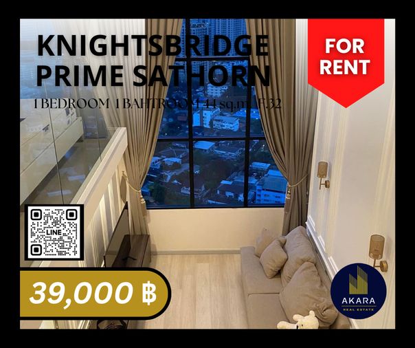 🟨🟨🟦🟦[ ให้เช่า ] Knightsbridge Prime Sathorn รหัส MB102-02AA🟦🟦🟨🟨 คลิ๊ก‼️ Akara Real Estate ✅✅✅ "ตอบไว ทันใจ ใส่ใจทุกขั้นตอน"