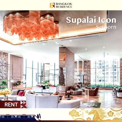 Condos for rent :  Supalai Icon Sathorn 💎 Modern unit with city view, great price 🔥 Near BTS Chong Nonsi 