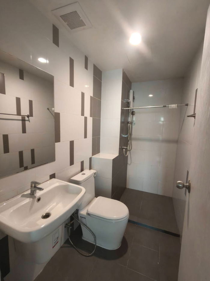 รูป C758ให้เช่านิช ไอดี@ ปากเกร็ด  ตรงข้าม รร.สวนกุหลาบ นนทบุรี #มีเครื่องซักผ้า ห้องมุม 28ตรม - รูปที่ 22/27