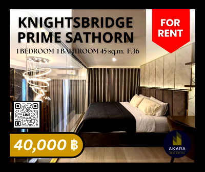 คอนโดให้เช่า : 🟨🟨🟦🟦[ ให้เช่า ] Knightsbridge Prime Sathorn รหัส MB102-02AB🟦🟦🟨🟨 คลิ๊ก‼️ Akara Real Estate ✅✅✅ "ตอบไว ทันใจ ใส่ใจทุกขั้นตอน"