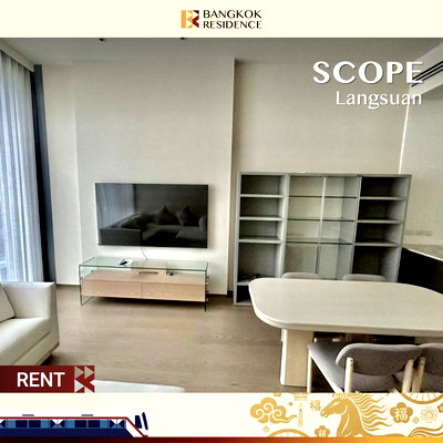 Condos for rent :  Scope Langsuan💎Elegant White-Tone, Exceptional Value✨ Near BTS Chitlom 