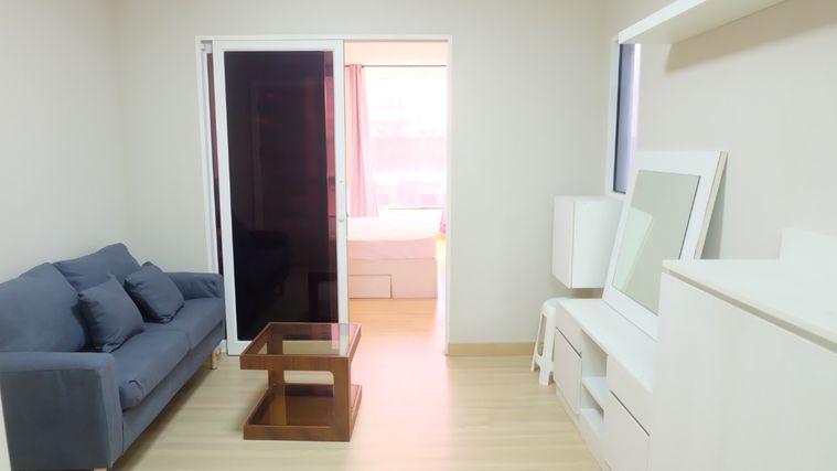 ให้เช่าห้อง 1 นอน ขนาด 29 ตร.ม ชั้น 27 ตึกซี  เฟอร์ครบ  เอ็มโซไซตี้คอนโดเมืองทองธานี ราคาเช่า  7,000 /เดือน