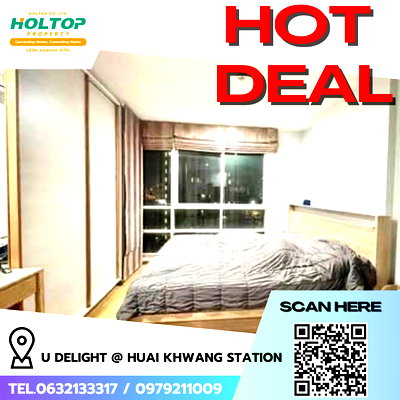 Condos for rent :  #R9254 🎉 100269 Condo for Rent: U Delight @ Huai Khwang Station