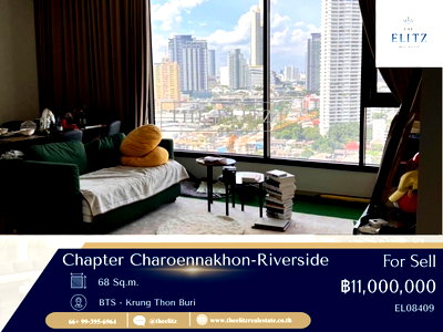 ขายคอนโด : ✨ Ultimate Riverside Living Chapter Charoennakhon-Riverside for Sale | High Floor with Stunning River Views 💕